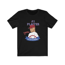 Load image into Gallery viewer, TJDRAW Baseball Catcher Jersey Short Sleeve Tee