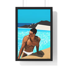 Load image into Gallery viewer, "Mykonos Morning" Premium Framed Vertical Print