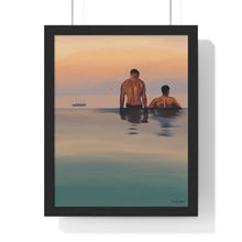 Load image into Gallery viewer, Tjdraw "Losing track of time" Premium Framed Vertical Poster