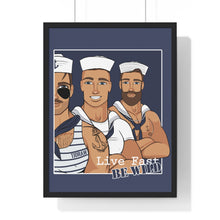 Load image into Gallery viewer, "Live fast, Be Wild" Framed Vertical Print