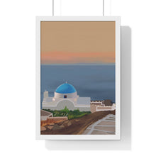 Load image into Gallery viewer, "Blue Horizon" Premium Framed Vertical Print