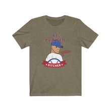 Load image into Gallery viewer, TJDRAW Baseball Pitcher Jersey Short Sleeve Tee