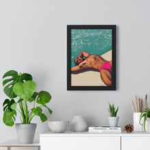Load image into Gallery viewer, "Pool daze" Premium Framed Vertical Print