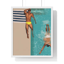 Load image into Gallery viewer, "St Tropez daze" Premium Framed Vertical Print