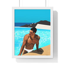 Load image into Gallery viewer, "Mykonos Morning" Premium Framed Vertical Print