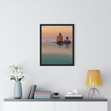 Load image into Gallery viewer, Tjdraw "Losing track of time" Premium Framed Vertical Poster