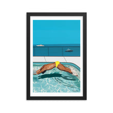 Load image into Gallery viewer, "Côte d'Azur Laps" Premium Framed Vertical Print