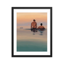 Load image into Gallery viewer, "Love on dusk" Premium Framed Vertical Print