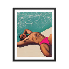 Load image into Gallery viewer, "Pool Daze" Premium Framed Vertical Print