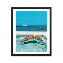 Load image into Gallery viewer, "Côte d'Azur Laps" Premium Framed Vertical Print