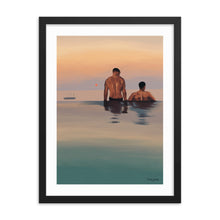 Load image into Gallery viewer, "Love on dusk" Premium Framed Vertical Print