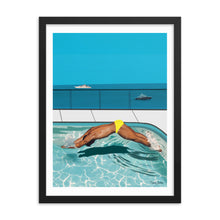 Load image into Gallery viewer, "Côte d'Azur Laps" Premium Framed Vertical Print