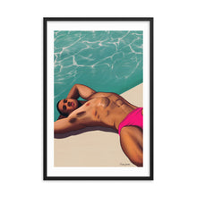 Load image into Gallery viewer, "Pool Daze" Premium Framed Vertical Print