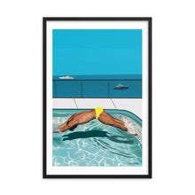 Load image into Gallery viewer, "Côte d'Azur Laps" Premium Framed Vertical Print