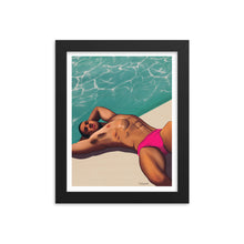 Load image into Gallery viewer, "Pool Daze" Premium Framed Vertical Print