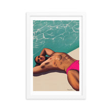 Load image into Gallery viewer, "Pool Daze" Premium Framed Vertical Print