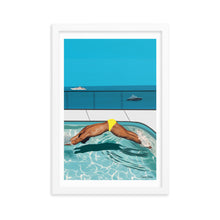 Load image into Gallery viewer, "Côte d'Azur Laps" Premium Framed Vertical Print