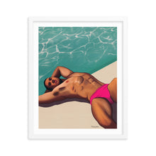 Load image into Gallery viewer, "Pool Daze" Premium Framed Vertical Print