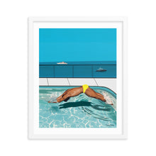 Load image into Gallery viewer, "Côte d'Azur Laps" Premium Framed Vertical Print
