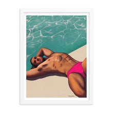 Load image into Gallery viewer, "Pool Daze" Premium Framed Vertical Print