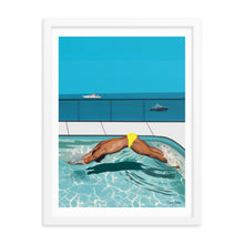 Load image into Gallery viewer, "Côte d'Azur Laps" Premium Framed Vertical Print