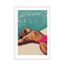 Load image into Gallery viewer, "Pool Daze" Premium Framed Vertical Print