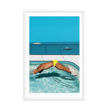 Load image into Gallery viewer, "Côte d'Azur Laps" Premium Framed Vertical Print