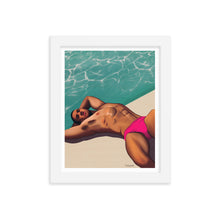 Load image into Gallery viewer, "Pool Daze" Premium Framed Vertical Print