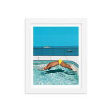 Load image into Gallery viewer, "Côte d'Azur Laps" Premium Framed Vertical Print