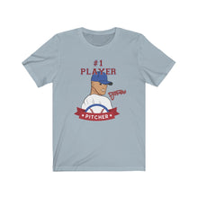 Load image into Gallery viewer, TJDRAW Baseball Pitcher Jersey Short Sleeve Tee