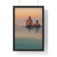 Load image into Gallery viewer, Tjdraw "Losing track of time" Premium Framed Vertical Poster