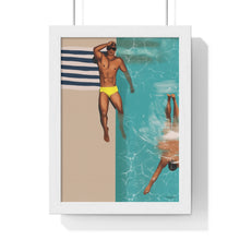 Load image into Gallery viewer, "St Tropez daze" Premium Framed Vertical Print