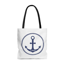 Load image into Gallery viewer, TJDRAW Navy Academy double sided Tote Bag