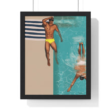 Load image into Gallery viewer, "St Tropez daze" Premium Framed Vertical Print