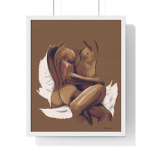 Load image into Gallery viewer, "Lovers Embrace" Premium Framed Vertical Print