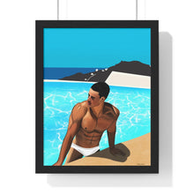 Load image into Gallery viewer, "Mykonos Morning" Premium Framed Vertical Print