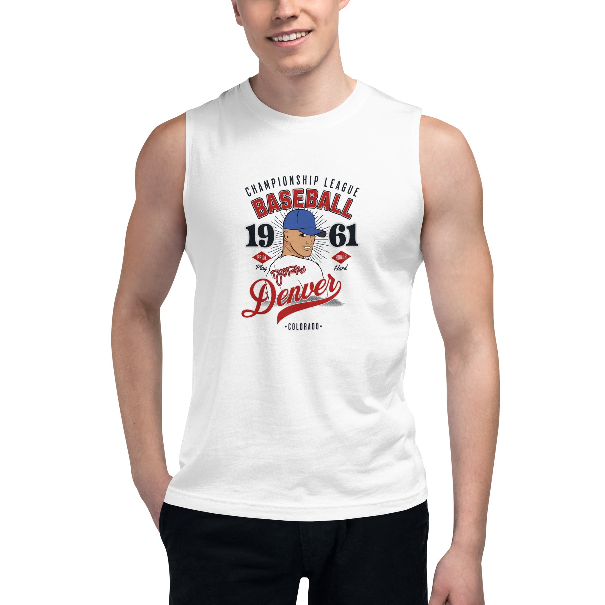 Baseball Muscle Shirt – TJDRAW