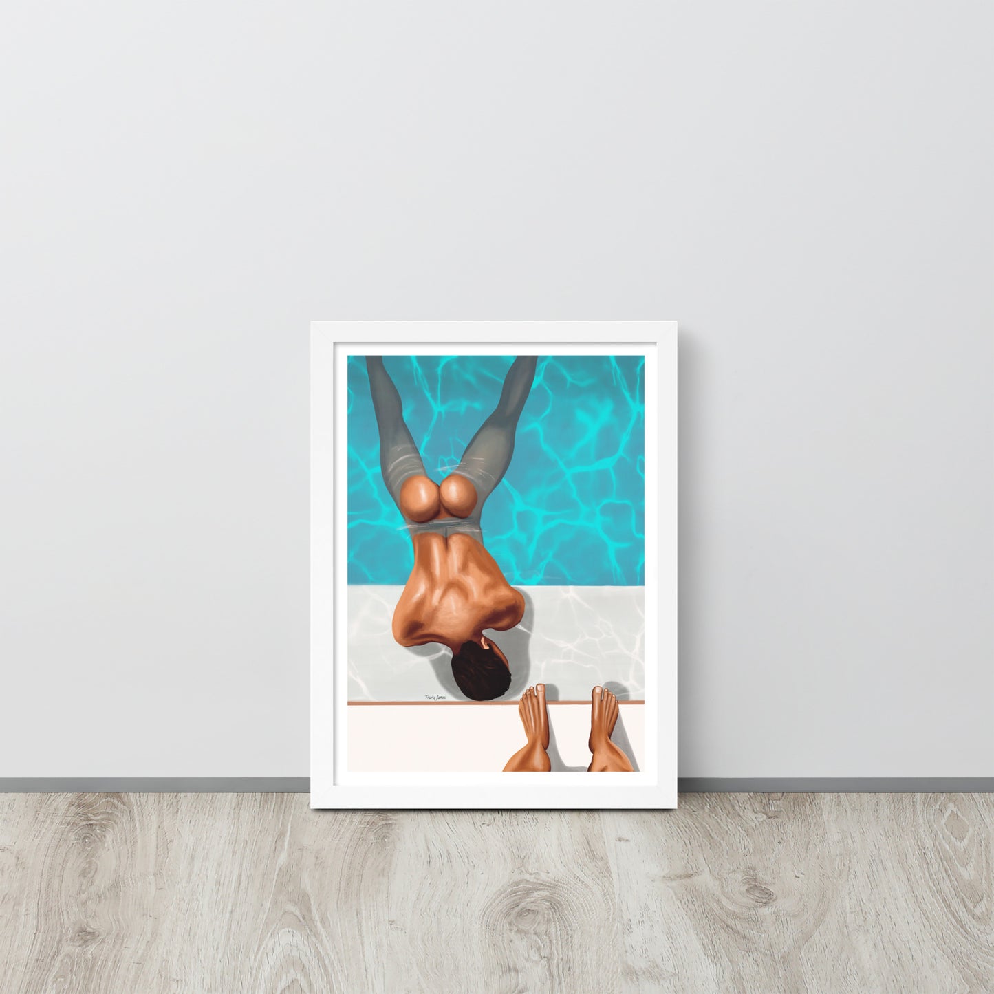 Art Print "Poolside temptations"