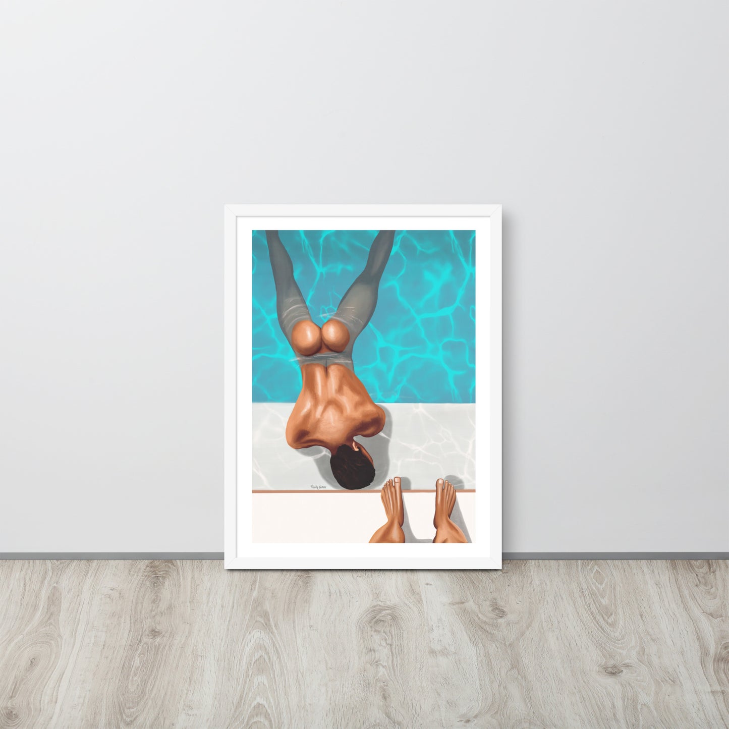 Art Print "Poolside temptations"