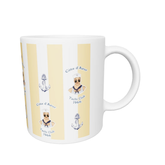 Cote Azur White glossy mug