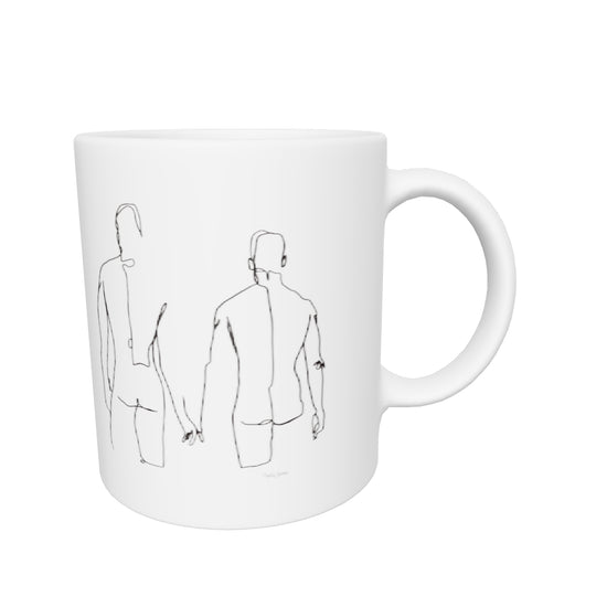 Forever and always White glossy mug