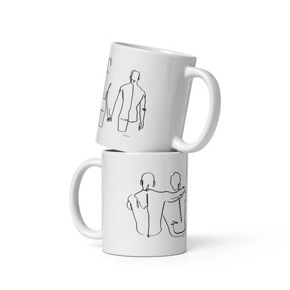 Forever and always White glossy mug