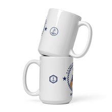 Load image into Gallery viewer, Tj Navy Academy White glossy mug
