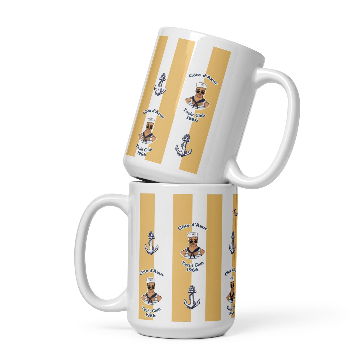 Cote Azur White glossy mug