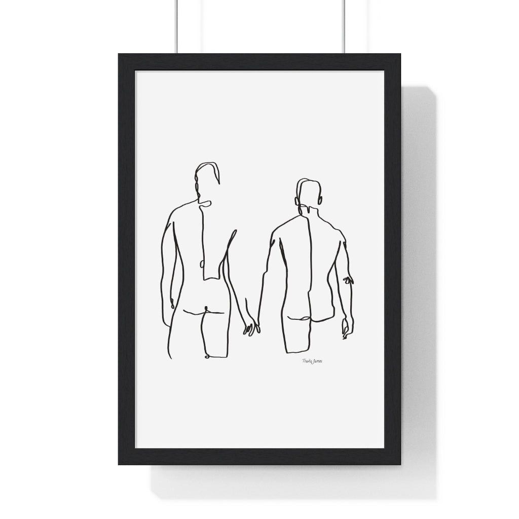 Tjdraw “Forever” Framed Vertical Poster
