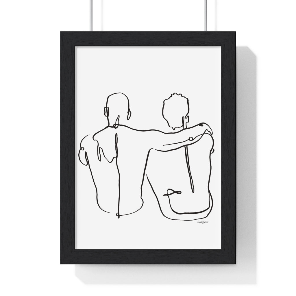 Tjdraw “Always” Framed Vertical Poster