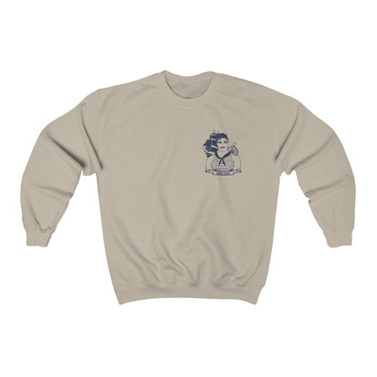 TJDRAW Sailor Born Free  Heavy Blend Crewneck Sweatshirt