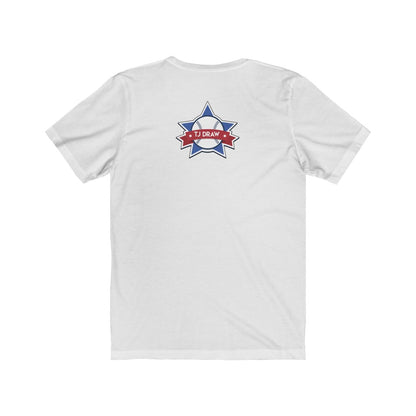 TJDRAW Baseball Pitcher Jersey Short Sleeve Tee