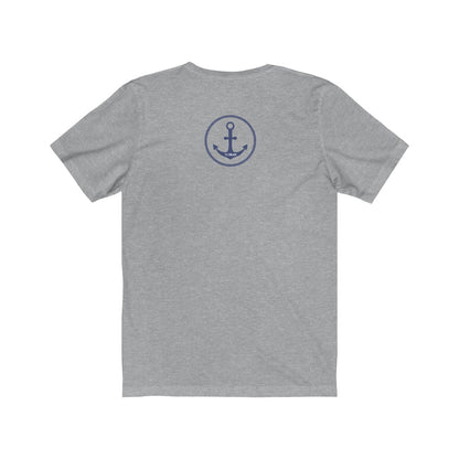 TJDRAW Navy Academy Jersey Short Sleeve Tee