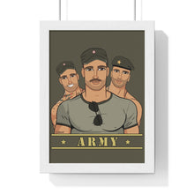 Load image into Gallery viewer, &quot;Army Boys&quot; Framed Vertical Print
